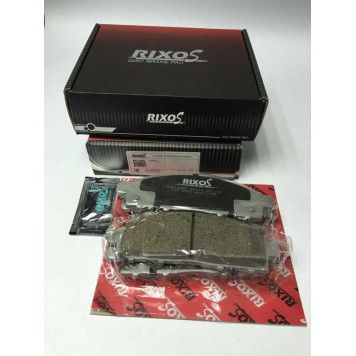 Колодка тормозная дисковая передняя MITSUBISHI L200 06->NV 200 (M20) '09.8~on (в комл. противошумная пластина, смазка, датчик износа) <b>RIXOS MD6128MS</b>-1