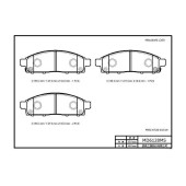Колодка тормозная дисковая передняя MITSUBISHI L200 06->NV 200 (M20) '09.8~on (в комл. противошумная пластина, смазка, датчик износа) <b>RIXOS MD6128MS</b>