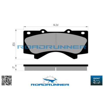 Колодки тормозные передние <b>ROADRUNNER RR-21811-SPD</b>-1