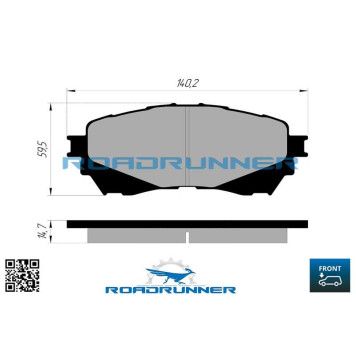 Колодки тормозные передние <b>ROADRUNNER RR-21812-SPD</b>-2