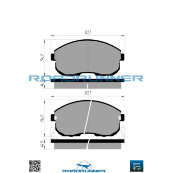 Колодки тормозные передние <b>ROADRUNNER RR-21816-SPD</b>-2