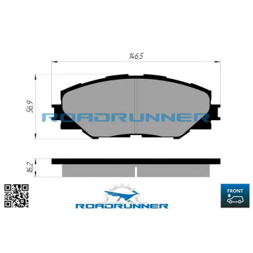 Колодки тормозные передние <b>ROADRUNNER RR-21817-SPD</b>-1