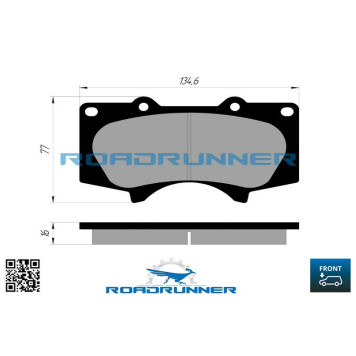 Колодки тормозные передние <b>ROADRUNNER RR-21818-SPD</b>