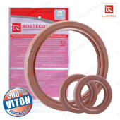 Сальник коленвала ВАЗ 2108 (1 задн.+ 2 передних) Viton Du Pont <b>ROSTECO 20049</b>