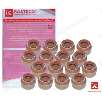 Сальник клапанов ВАЗ 2112 (16кл) FPM (16 шт) <b>ROSTECO 20178</b>