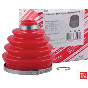 Пыльник ШРУС ВАЗ 2108-2110 наружный полиуретан с хомутами <b>ROSTECO 20189</b> (2110-2215030)