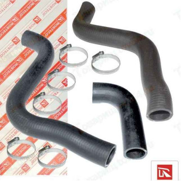 Патрубок радиатора ВАЗ 2170 Приора (3 шт) с хомутами <b>ROSTECO 20202</b>