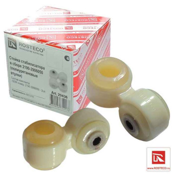 Стойка стабилизатора ВАЗ 2190 Гранта (2шт) полиуретан <b>ROSTECO 20436</b>