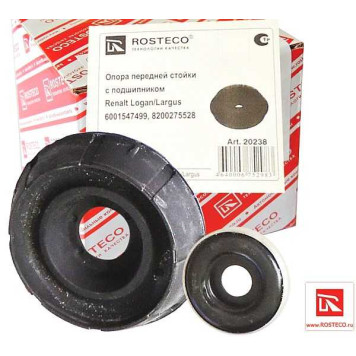 Опора передней стойки Renault Logan, Largus в сб с подшипн 6001547499 <b>ROSTECO 8200275528</b>