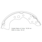 Тормозные колодки барабанные <b>SANGSIN SA131</b>