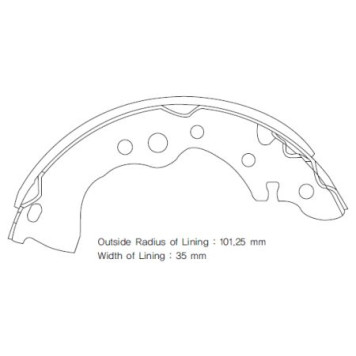 Тормозные колодки барабанные <b>SANGSIN SA131</b>
