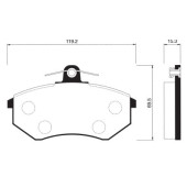 Тормозные колодки дисковые <b>SANGSIN SP1043</b>