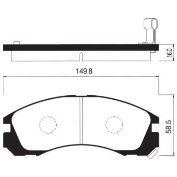 Тормозные колодки дисковые <b>SANGSIN SP1068</b>