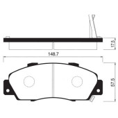 Тормозные колодки дисковые <b>SANGSIN SP1076F</b>