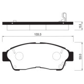 Колодки передние TOYOTA CARINA E, COROLLA E10 <b>SANGSIN SP1110</b>