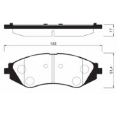 Тормозные колодки дисковые <b>SANGSIN SP1159</b>