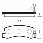 Колодки задние TOYOTA CARINA II <b>SANGSIN SP1208</b>