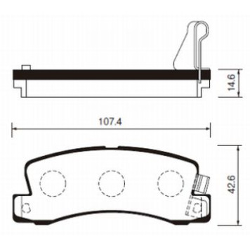 Колодки задние TOYOTA CARINA II <b>SANGSIN SP1208</b>