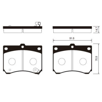 Колодки передние MAZDA 323 (BG/BA)| <b>SANGSIN SP1216</b>