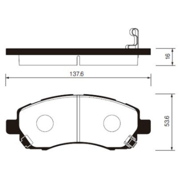 Тормозные колодки дисковые <b>SANGSIN SP1228</b>
