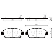 Тормозные колодки дисковые <b>SANGSIN SP1232</b>