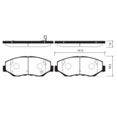 Тормозные колодки дисковые <b>SANGSIN SP1237</b>