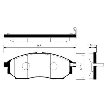 Тормозные колодки дисковые <b>SANGSIN SP1249</b>