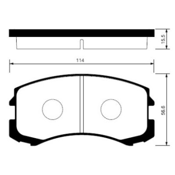 Тормозные колодки дисковые <b>SANGSIN SP1255</b>