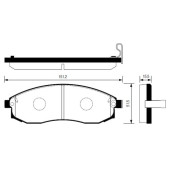 Тормозные колодки дисковые <b>SANGSIN SP1256</b>