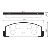 Тормозные колодки дисковые <b>SANGSIN SP2028</b>