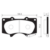 Тормозные колодки дисковые <b>SANGSIN SP2033</b>