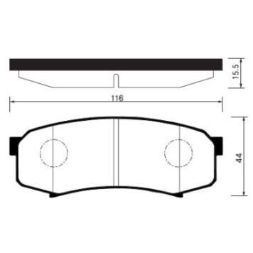 Тормозные колодки дисковые <b>SANGSIN SP2040</b>