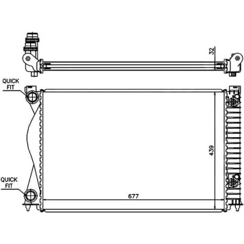 Радиатор AUDI A6 / S6 2.0T / 2.0TD 04- <b>SAT AD0006-04</b>