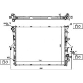 Радиатор AUDI Q7 06- / / VOLKSWAGEN TOUAREG / PORSCHE CAYENNE 02-10 <b>SAT AD0007</b>