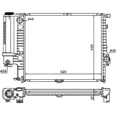 Радиатор BMW 5-SERIES E34 1.8 / 2.0 / 2.5 88-96 <b>SAT BW0004</b>