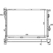 Радиатор BMW 5 / 7-SERIES E39 / E38 2.5TD 95- <b>SAT BW0006-97</b>