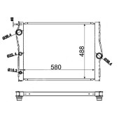 Радиатор BMW X5 / X6 E70 / E71 3.0TD 07- <b>SAT BW0010-07-D</b>