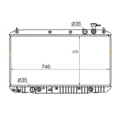Радиатор CHERY TIGGO 2.4 4G64 05- <b>SAT CH0001</b>