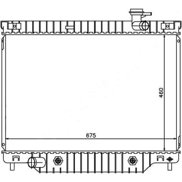 Радиатор CHEVROLET TRAILBLAZER / GMC ENVOY 4.2 02- / / SAAB 9-7X 4.2 05- <b>SAT CH0007</b>