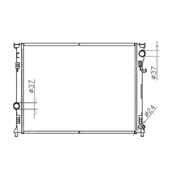 Радиатор CHRYSLER 300C / DODGE MAGNUM / CHARGER 04-11 <b>SAT CR0003</b>