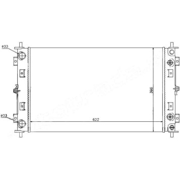 Радиатор CHRYSLER SEBRING / STRATUS / CIRRUS / PLYMOUTH BREEZE 2.0 / 2.5 4D SED 1995-2001 <b>SAT CR0005-95</b>