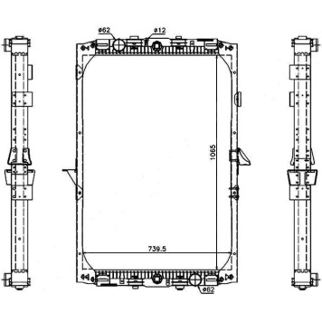 Радиатор DAF XF95 TRUCK / GINAF X-SERIES 97- <b>SAT DF0001</b>