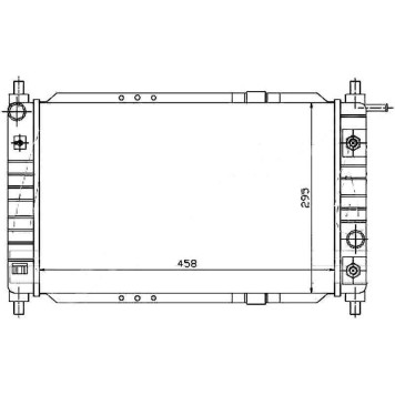 Радиатор DAEWOO MATIZ (KLYA) 0.8 98-01 <b>SAT DW0005</b>