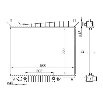 Радиатор FORD EXPEDITION 03- <b>SAT FD0009-03</b>