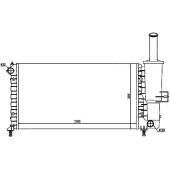 Радиатор FIAT PUNTO 1.2 99- <b>SAT FI0002</b>