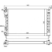 Радиатор FIAT PALIO 96-02 <b>SAT FI0004</b>