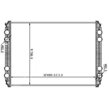 Радиатор FREIGHTLINER CENTURY \COLUMBIA 97- <b>SAT FR0001-1</b>