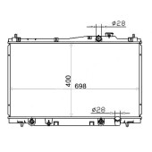 Радиатор HONDA STREAM RN1 1.7 00- <b>SAT HD00015</b>