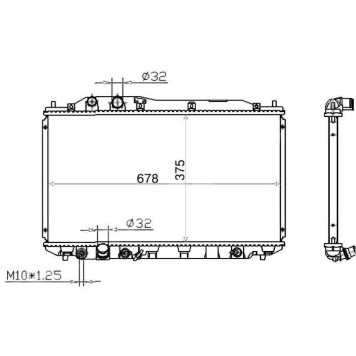 Радиатор HONDA CIVIC 4D 05- <b>SAT HD0001-FD</b>