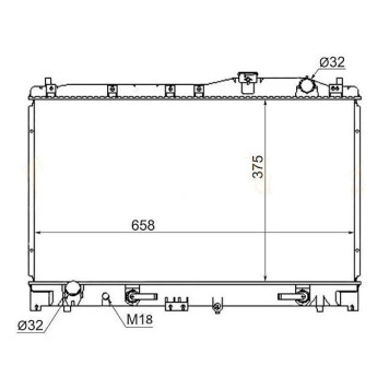 Радиатор HONDA INSPIRE / SABER / ASCOT / RAFAGA / ACURA TL 2.0 / 2.5 95-98 <b>SAT HD0005</b>